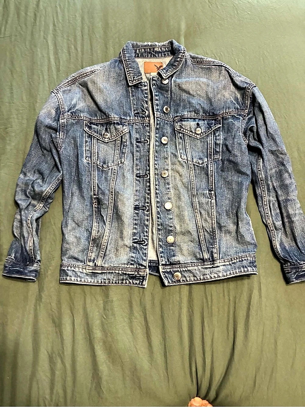 American Eagle Denim Jean Jacket Size XS Blue